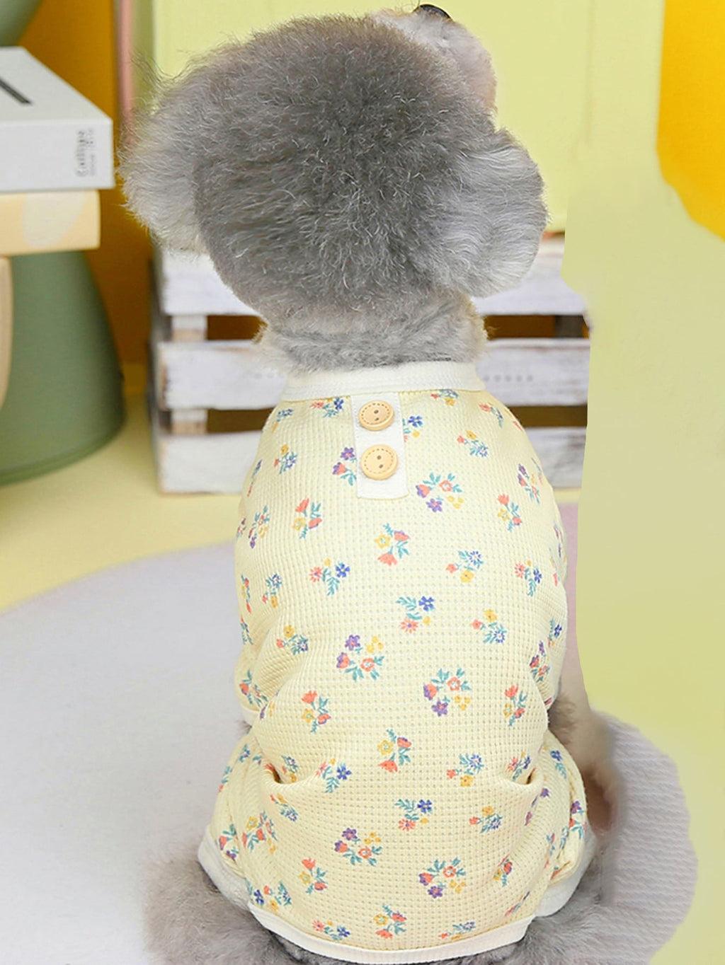 Pet Clothes For Dogs/Cats, 4 Legs Shirt, Puppy Outfit For Home Wear With Polka Dot Print