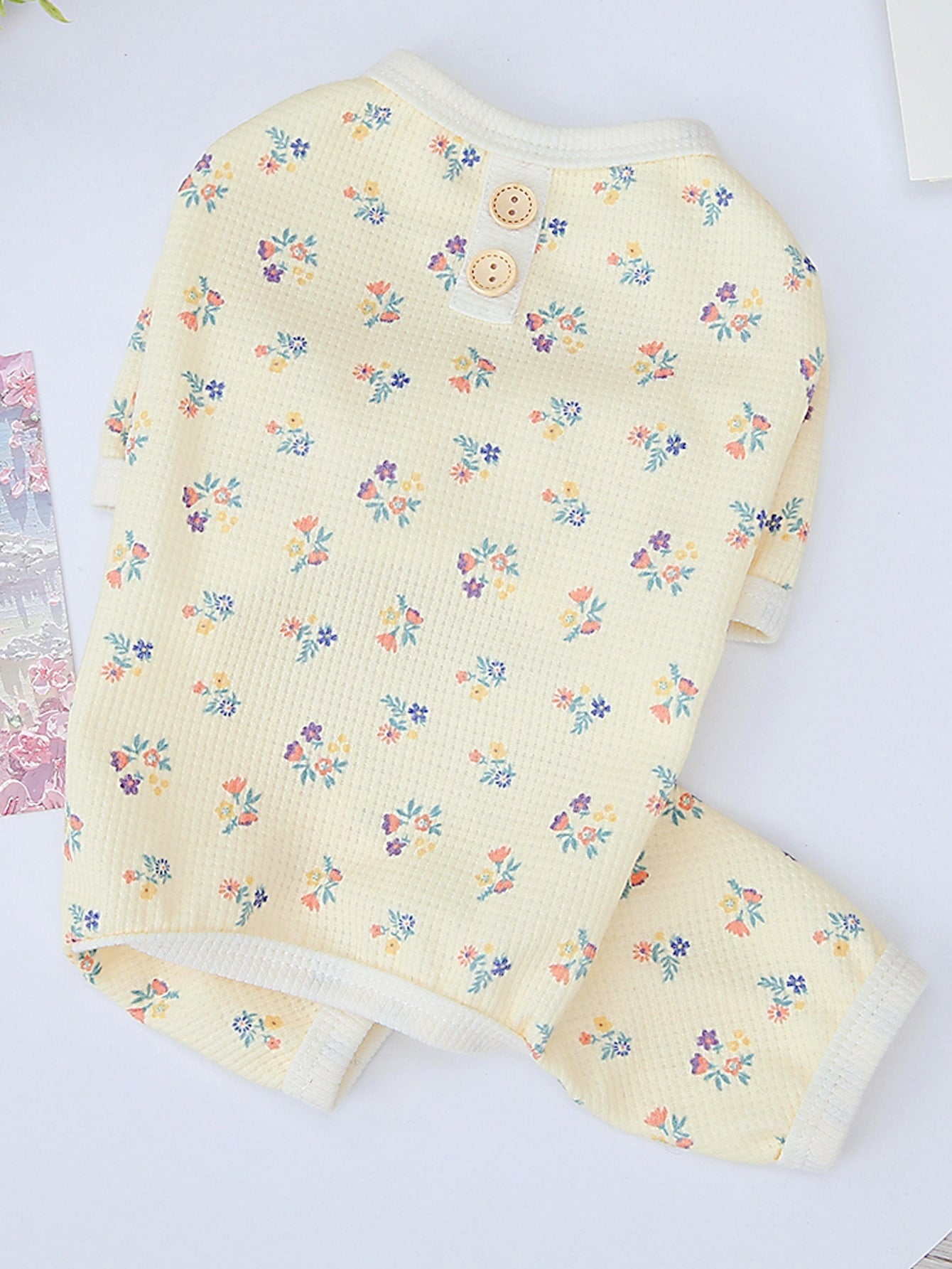 Pet Clothes For Dogs/Cats, 4 Legs Shirt, Puppy Outfit For Home Wear With Polka Dot Print