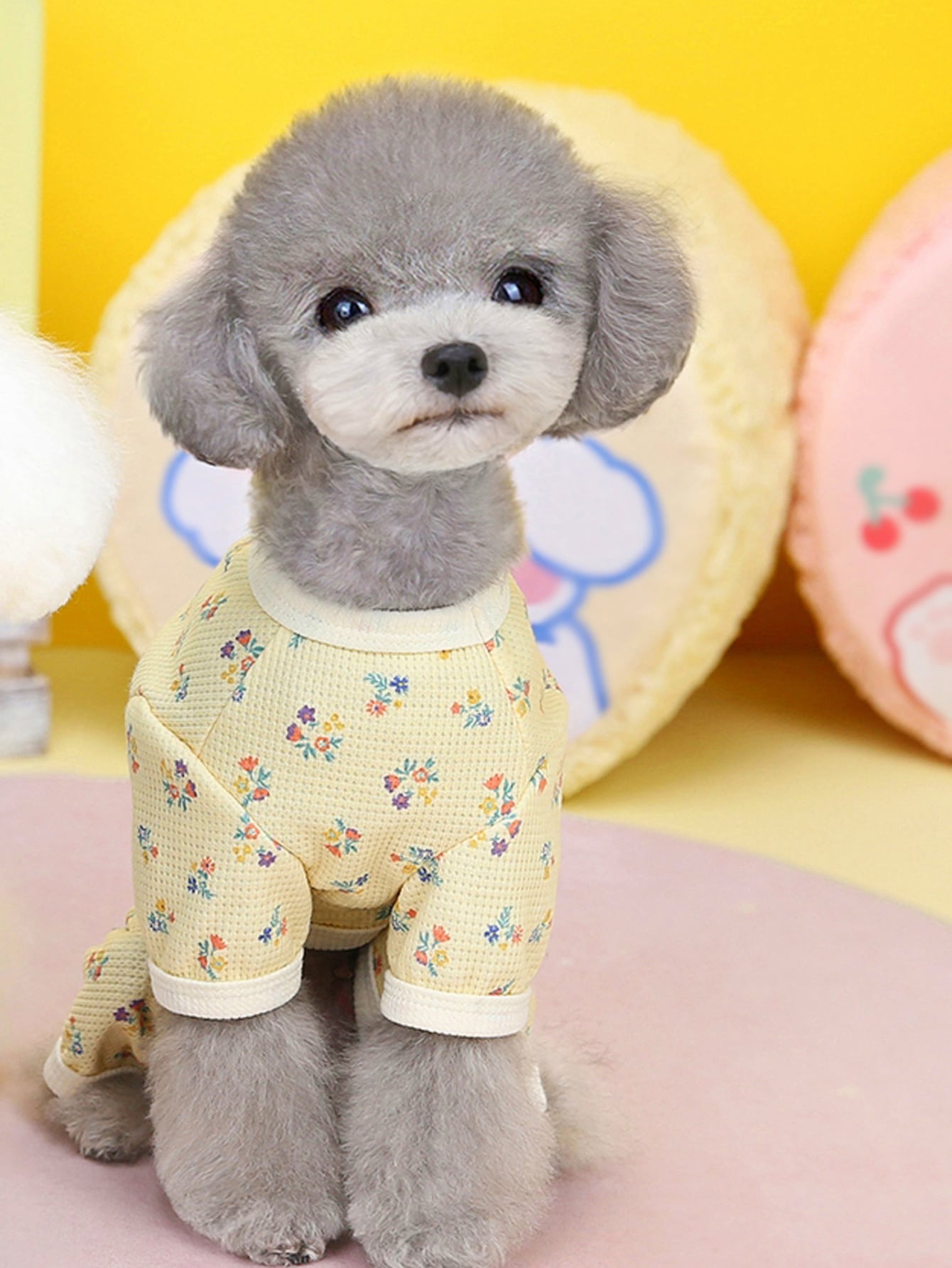 Pet Clothes For Dogs/Cats, 4 Legs Shirt, Puppy Outfit For Home Wear With Polka Dot Print