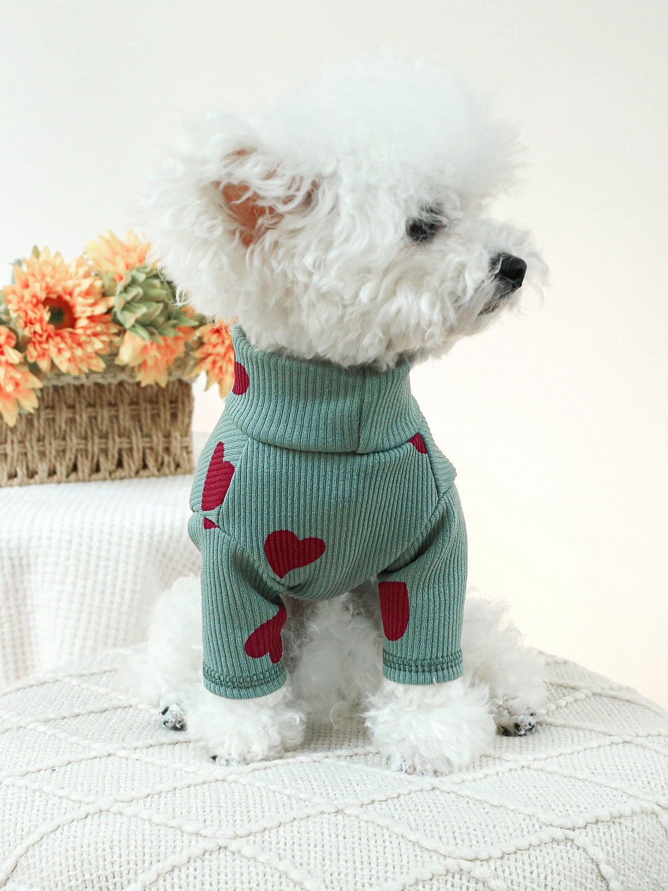 1pc Pet Sweatshirt For Small/Medium Dogs & Cats, Valentine's Day Outfit