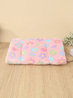 1pc Polyester Star & Heart Breathable Washable Thick Pet Bed Mat For Medium-Small Cats & Dogs, All Seasons (Teddy/Bichon Frise)