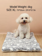 1pc Polyester Star & Heart Breathable Washable Thick Pet Bed Mat For Medium-Small Cats & Dogs, All Seasons (Teddy/Bichon Frise)