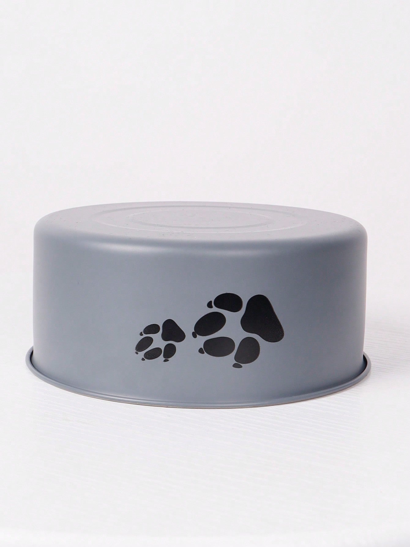 Supet 1pc Cartoon Paw Prints Design Stainless Steel Anti-Slip Pet Bowl For Small And Medium Dogs, Suitable For Indoor And Outdoor Use