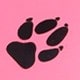 Supet 1pc Cartoon Paw Prints Design Stainless Steel Anti-Slip Pet Bowl For Small And Medium Dogs, Suitable For Indoor And Outdoor Use