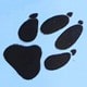 Supet 1pc Cartoon Paw Prints Design Stainless Steel Anti-Slip Pet Bowl For Small And Medium Dogs, Suitable For Indoor And Outdoor Use