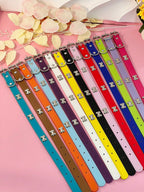 Pet Supplies Dog Collar, Punk Style Pu Leather Bone Shape Neckband, Multi-Color Options For Small, Medium And Large Dogs