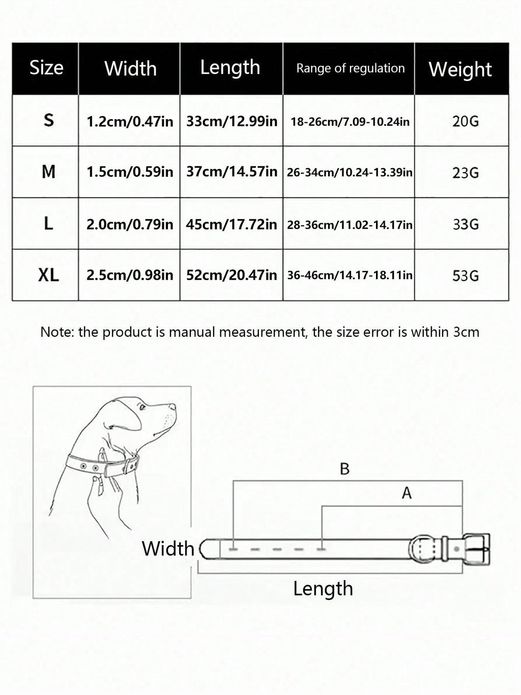 Pet Supplies Dog Collar, Punk Style Pu Leather Bone Shape Neckband, Multi-Color Options For Small, Medium And Large Dogs