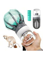 Dog Pooper Scooper, Portable 2 In 1 No Touch Poop Scooper For Small Medium Large Dogs, Claw Wide 6.2'' Dog Waste Pick-Up Cleaner With 75PCS Bag Attachment