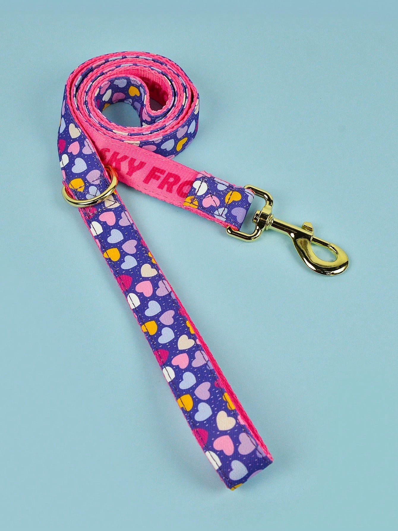 Valentine's Day And New Year Gifts Lovely Pet Traction Rope Double-Sided Printing Pet Dog And Cat Holiday Gift Leash