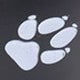 Supet 1pc Cartoon Paw Prints Design Stainless Steel Anti-Slip Pet Bowl For Small And Medium Dogs, Suitable For Indoor And Outdoor Use