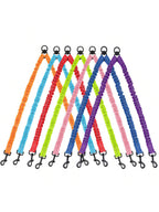 1Pc Leash 360° Swivel No Tangle Double Dog Walking & Training Leash Comfortable Shock Absorbing Reflective Bungee Lead Walk 2 Dogs With Easy