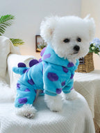 1pc Pet Clothes Universal Costume Clothing For Dogs And Cats, Cute Flower Dinosaur Transformation Costume For Small Dogs And Puppies (Chihuahua, Etc.)