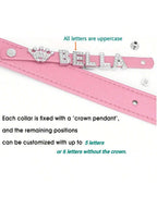 Personalized Dog Collar PU Leather Puppy Cat ID Collars With Rhinestone Heart Star Shaped Dog Accessory For Small Medium And Large Dogs