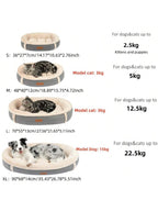1pc Suede Oval Waterproof And Detachable Pet Bed For Large Dog Or Cat, Suitable For All Seasons With High-End Appearance, Universal For Pets