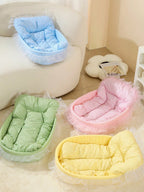 1pc Four Seasons Universal Cute Pet Bed, Cat Bed, Dog Bed, Suitable For Cats And Small Dogs Up To 6kg (Lace Color Is Shipped Randomly)
