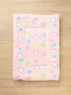 1pc Polyester Star & Heart Breathable Washable Thick Pet Bed Mat For Medium-Small Cats & Dogs, All Seasons (Teddy/Bichon Frise)