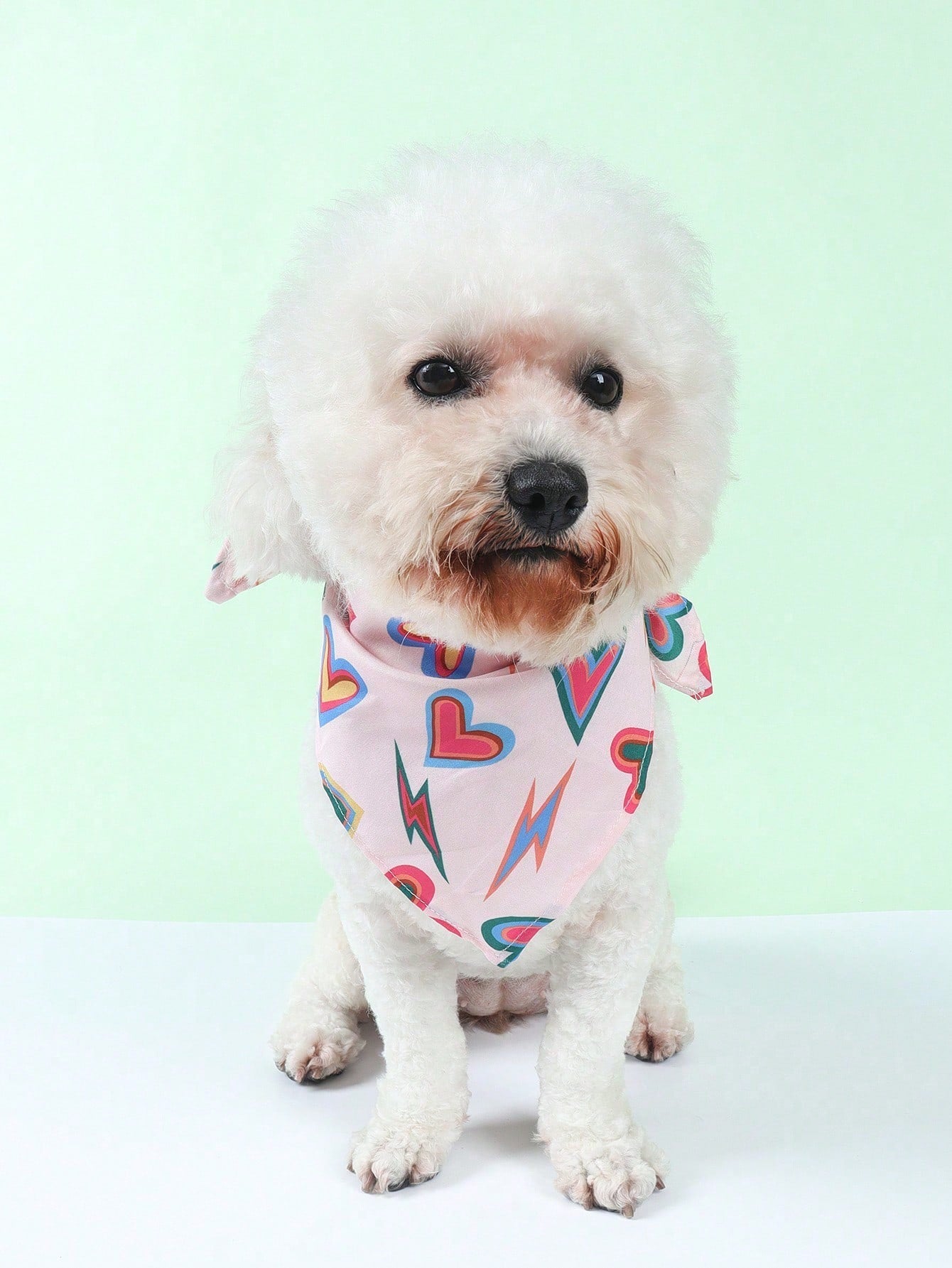 1pc Polyester Star & Heart Breathable Washable Thick Pet Bed Mat For Medium-Small Cats & Dogs, All Seasons (Teddy/Bichon Frise)