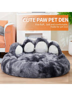 27in  35in  43in  Calming Dog Beds For Large Dogs, Faux Fur Donut Cuddler Dog Bed, Round Fluffy Pillow, Washable Pet Bed For Dogs