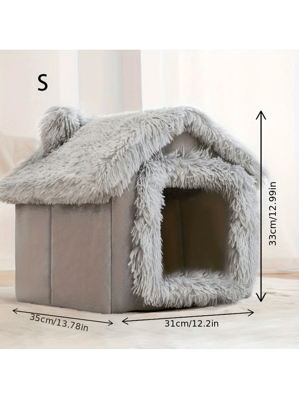 FYHOMORUP 1pc, Cozy Pet House, Soft Warm Bed For Small Dogs And Cats, Detachable And Washable, Four Seasons General, Pet Supplies