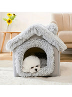 FYHOMORUP 1pc, Cozy Pet House, Soft Warm Bed For Small Dogs And Cats, Detachable And Washable, Four Seasons General, Pet Supplies