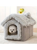 FYHOMORUP 1pc, Cozy Pet House, Soft Warm Bed For Small Dogs And Cats, Detachable And Washable, Four Seasons General, Pet Supplies