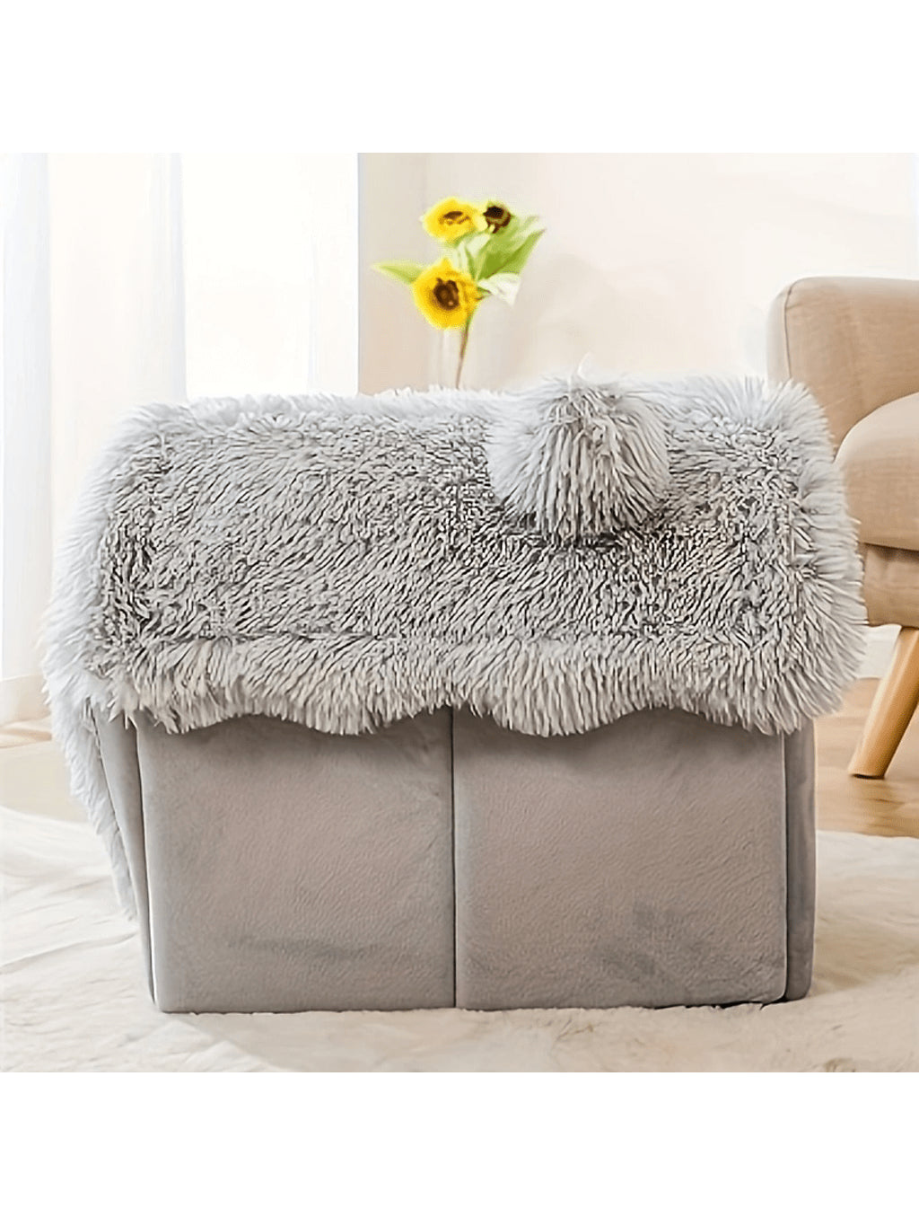 FYHOMORUP 1pc, Cozy Pet House, Soft Warm Bed For Small Dogs And Cats, Detachable And Washable, Four Seasons General, Pet Supplies