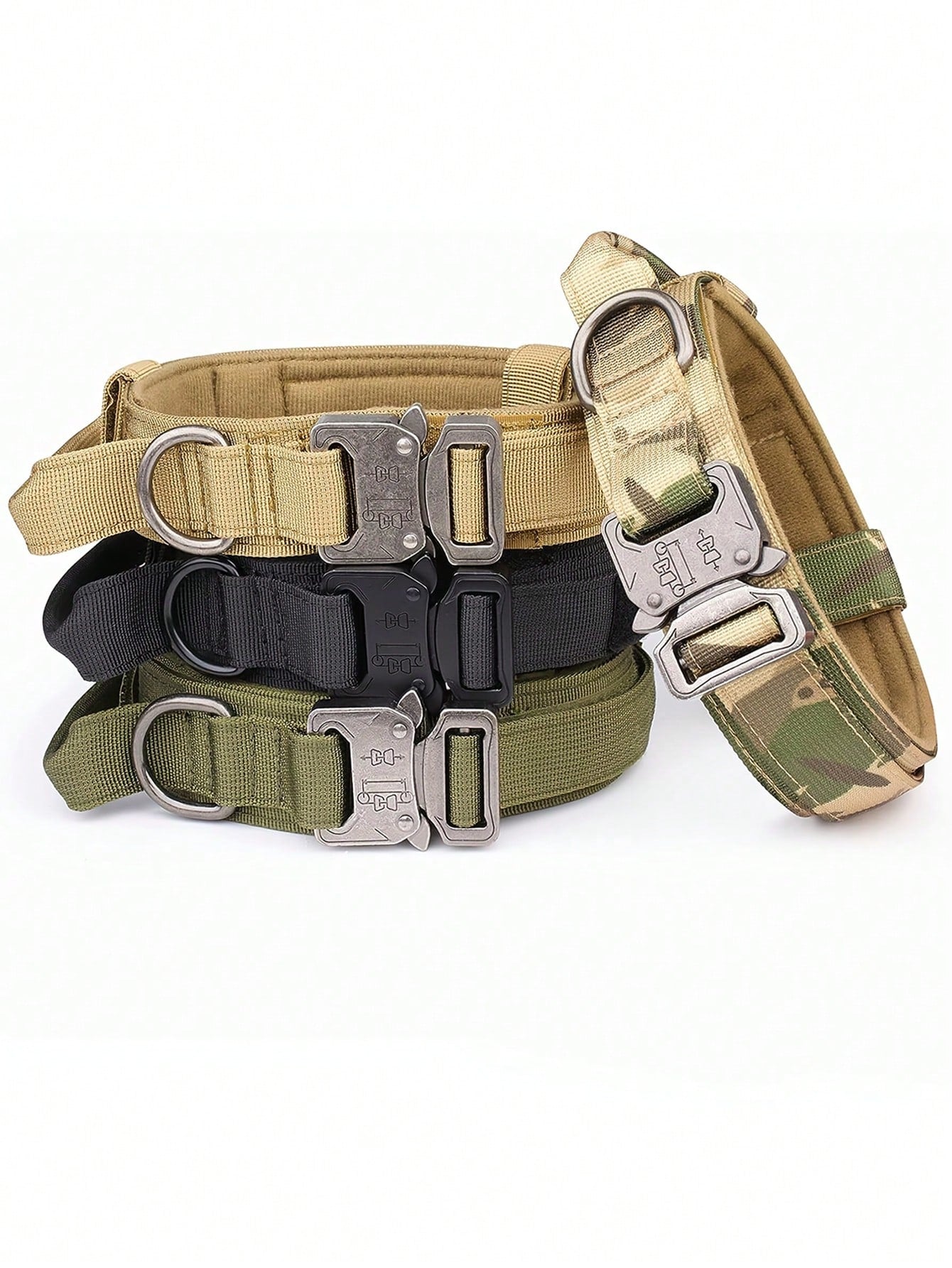 Tactical Dog Collar With Handle - Heavy Duty Collar For Medium And Large Dogs - Provides Ultimate Control And Comfort