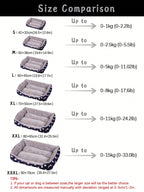 1pc Four Seasons Blue Star Patterned Warm & Breathable Pet Bed Suitable For Small, Medium, And Large Cats And Dogs
