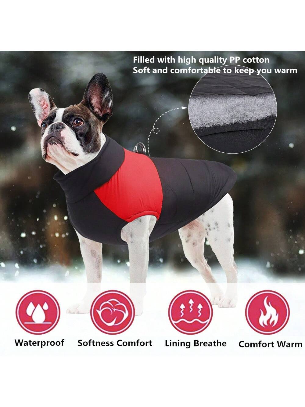 Winter Warm Waterproof Dog Jacket For Small Medium Large Dogs Clothes Chihuahua Vest Labrador French Bulldog Costume Pet Apparel