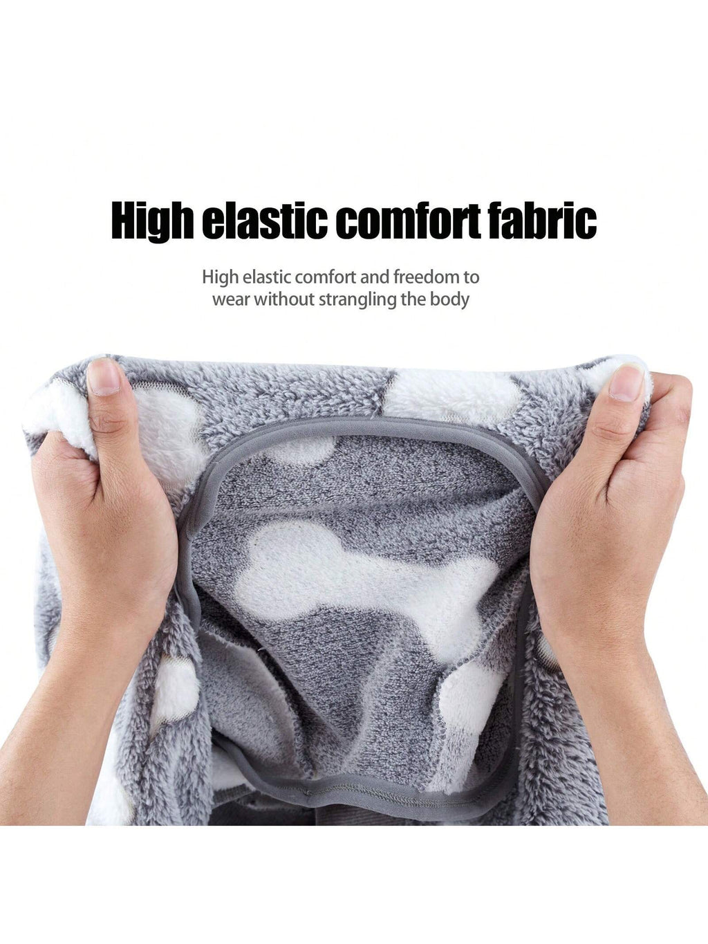 Fuzzy Dog Pajamas For Cold Weather 4 Legs Clothes, Dog Winter Clothes For Small Medium Large Dogs Pet With Feet Warm Soft Pet Romper Winter