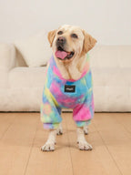 Pet Tie Dye Plush Hoodie, Pet Christmas Clothes, Dog Clothes, Pet Thickened Clothes, Pet Winter Clothes, Dog Winter Clothes, Cat Clothes, Large Dog Clothes, Plus Size Dog Clothes