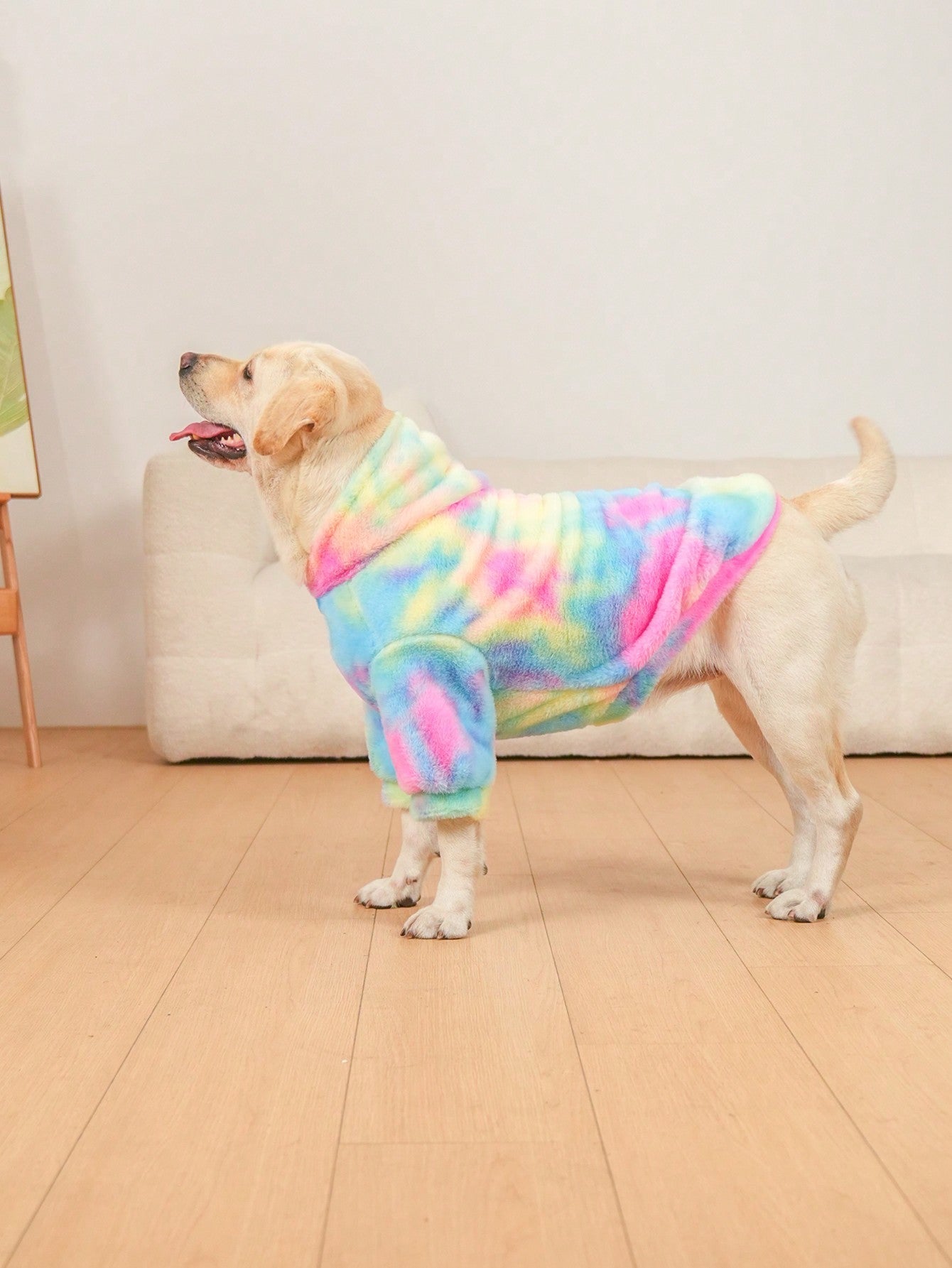 Pet Tie Dye Plush Hoodie, Pet Christmas Clothes, Dog Clothes, Pet Thickened Clothes, Pet Winter Clothes, Dog Winter Clothes, Cat Clothes, Large Dog Clothes, Plus Size Dog Clothes