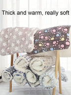 Luxury Plush Pet Blanket, Thick Warm Breathable Soft Comfortable Pet Cat Dog Bed Mat,Machine Washable, Indoor Blanket Suitable For All Sizes Of Pets In Winter