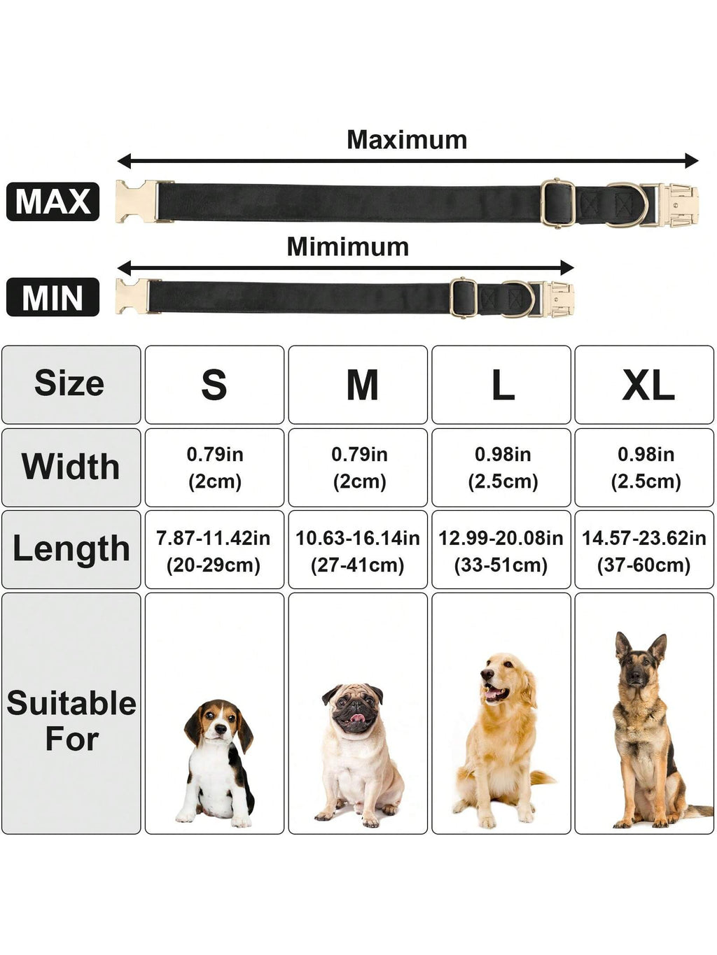 Soft Velvet Dog Collar, Heavy Duty Dog Collar With Quick Release Metal Buckle, Suitable For Small, Medium And Large Dogs, Can Be Gift For Your Pet