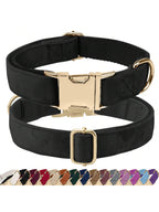 Soft Velvet Dog Collar, Heavy Duty Dog Collar With Quick Release Metal Buckle, Suitable For Small, Medium And Large Dogs, Can Be Gift For Your Pet