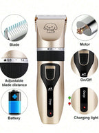USB Rechargeable Dog Hair Clipper, Cordless Dog Grooming Kit, Cat Hair Trimmer, Pet Grooming Tools