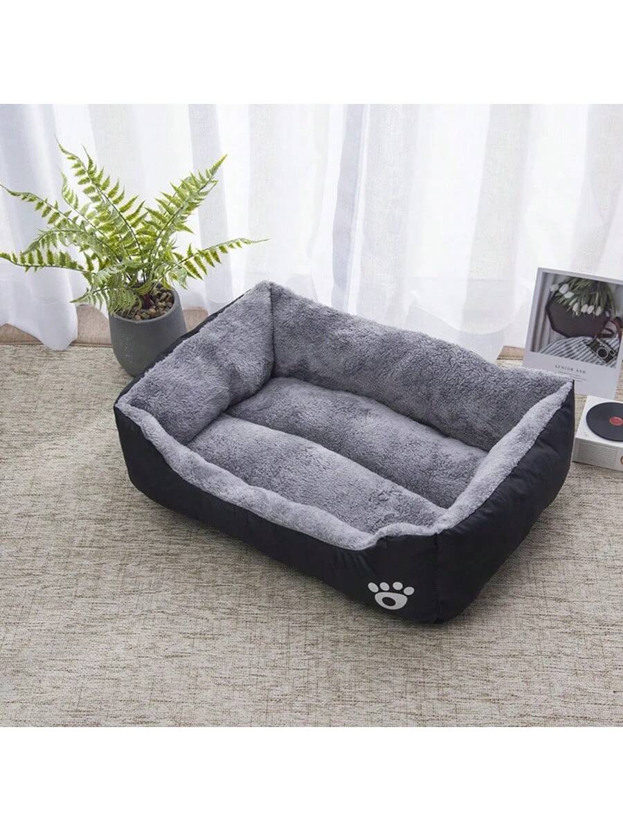 Color Square Winter Soft Warm House Dog Bed Dog Waterproof Bed Pet Bed Large Medium Small Dog House