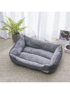 Color Square Winter Soft Warm House Dog Bed Dog Waterproof Bed Pet Bed Large Medium Small Dog House