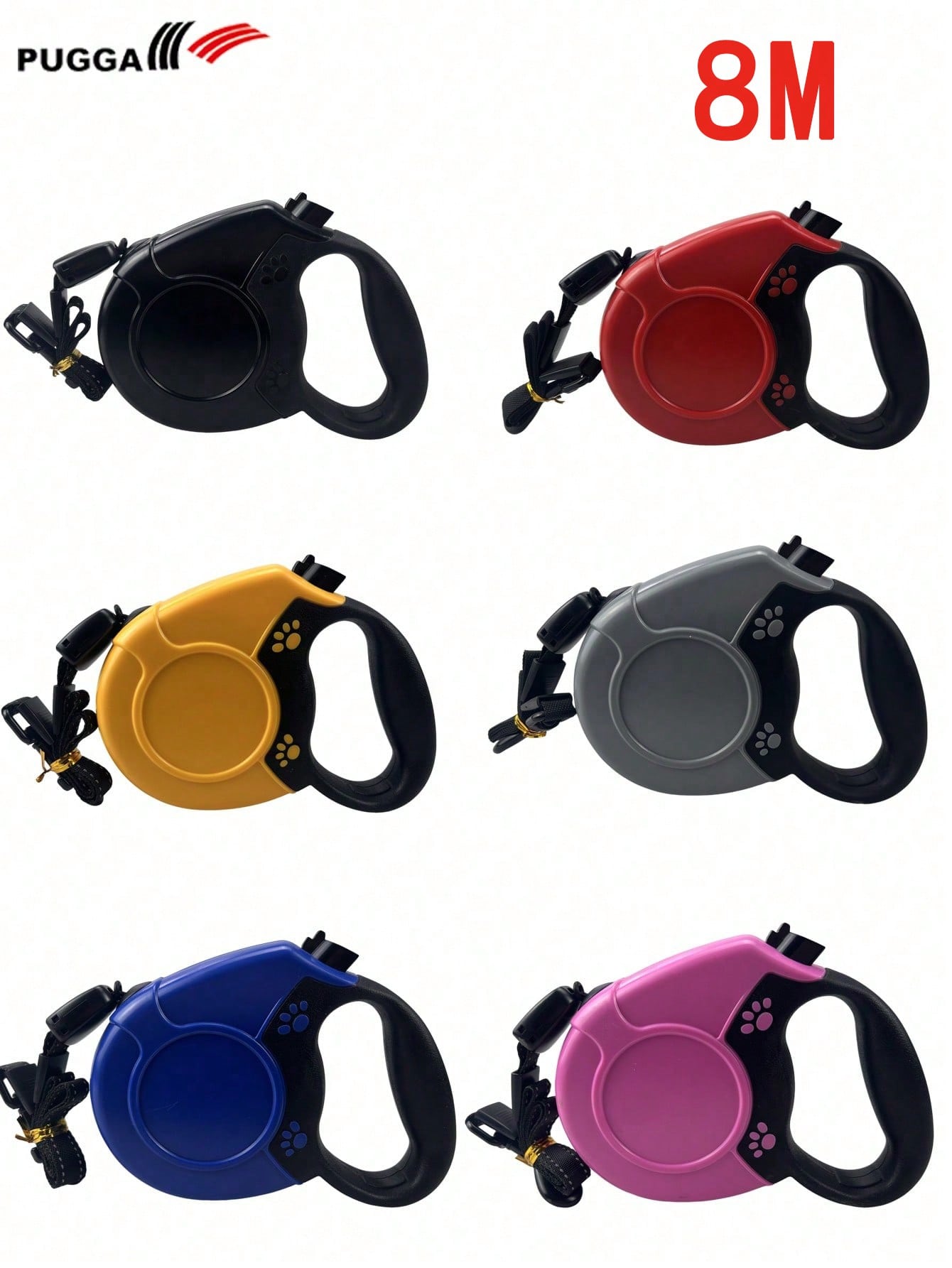 Retractable Dog Leash Automatic Extending Nylon Rope For Large Dogs Walking