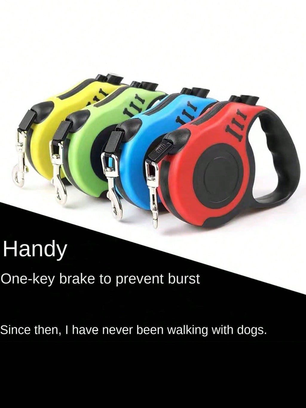 1pc Retractable Dog Leash, Portable Pet Leash Adjustable Nylon Extending Lead For Small Medium Large Dogs