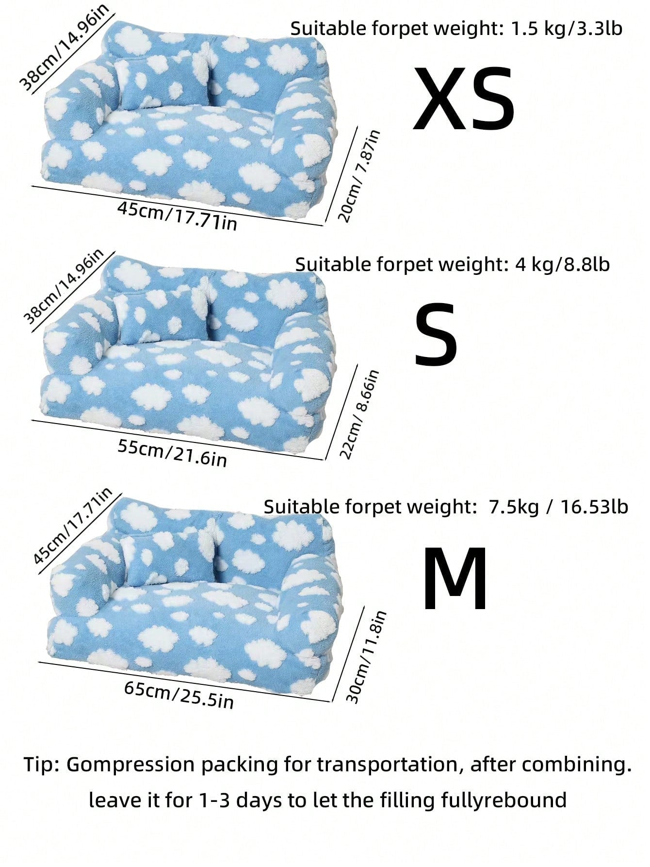 Washable All Season Pet Cat/Dog Sofa Bed, Pet Nest/Sleeping Bed For Cats And Dogs