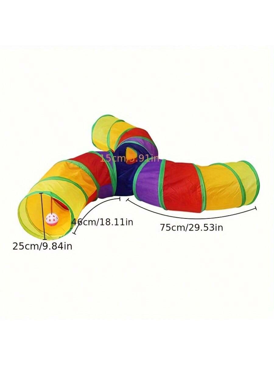 Foldable Cat Tunnel Toy, Let Your Feline Friends Play To Their Heart's Content