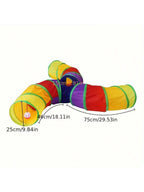 Foldable Cat Tunnel Toy, Let Your Feline Friends Play To Their Heart's Content