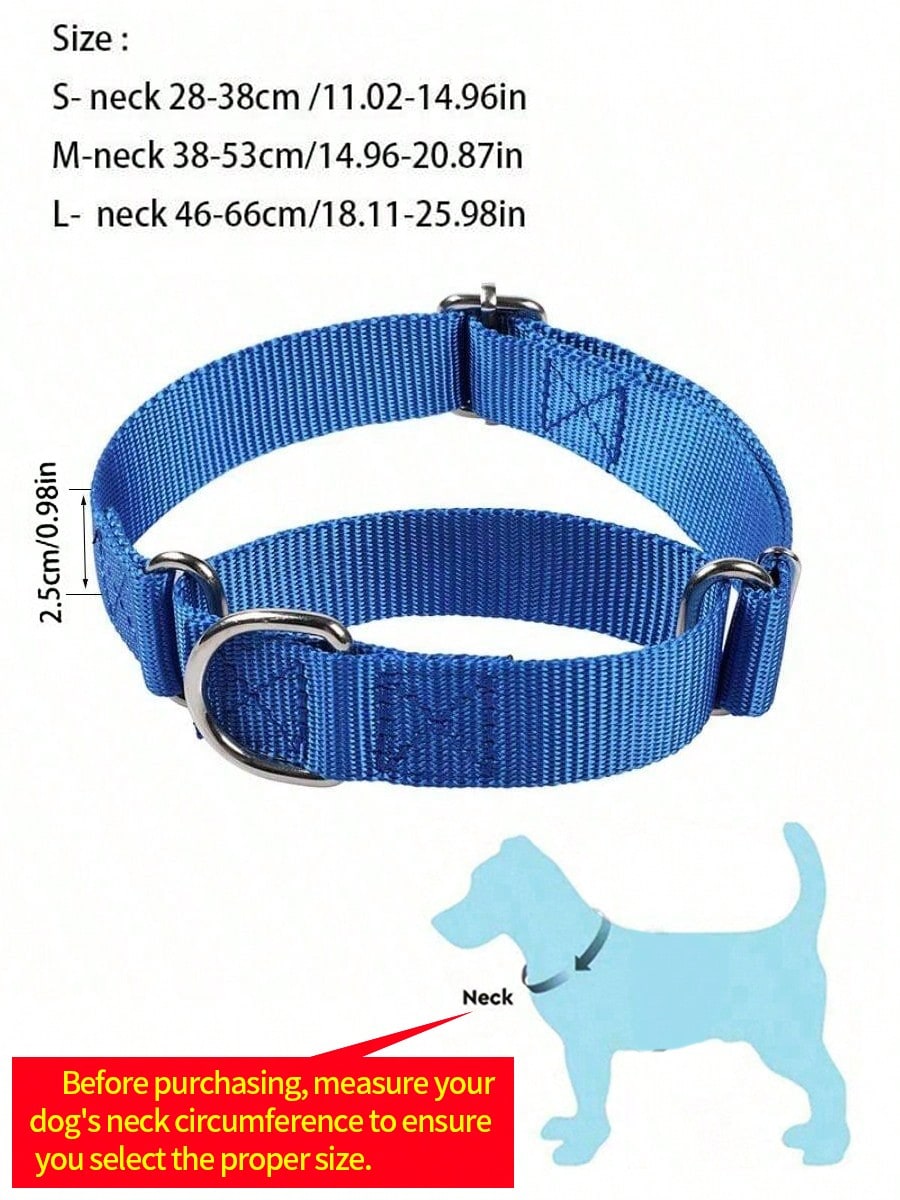 Dog Neck Leash For Outdoor Walking Adjustable Neck Leash For Dogs Sturdy Martingale Nylon Dog Collar Adjustable Soft Puppy Pet Collar For Small Large Dogs Training Control Prevents Slipping Out