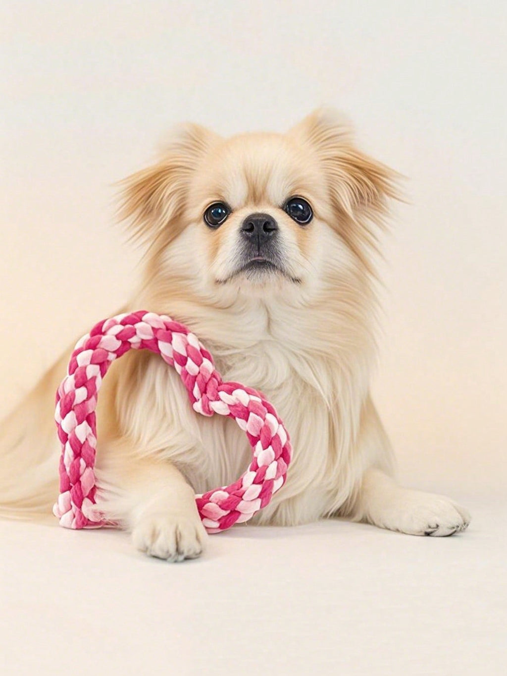 1pc Random Color Heart-Shaped Pet Chew Toy, New Pet Arrival Gift For Kitten Puppy