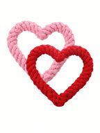 1pc Random Color Heart-Shaped Pet Chew Toy, New Pet Arrival Gift For Kitten Puppy