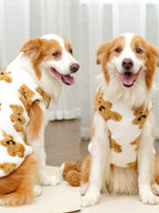 1pc Pet Autumn/Winter Big Dog Knit Sweatshirt Hoodie, Furry Dog Coat