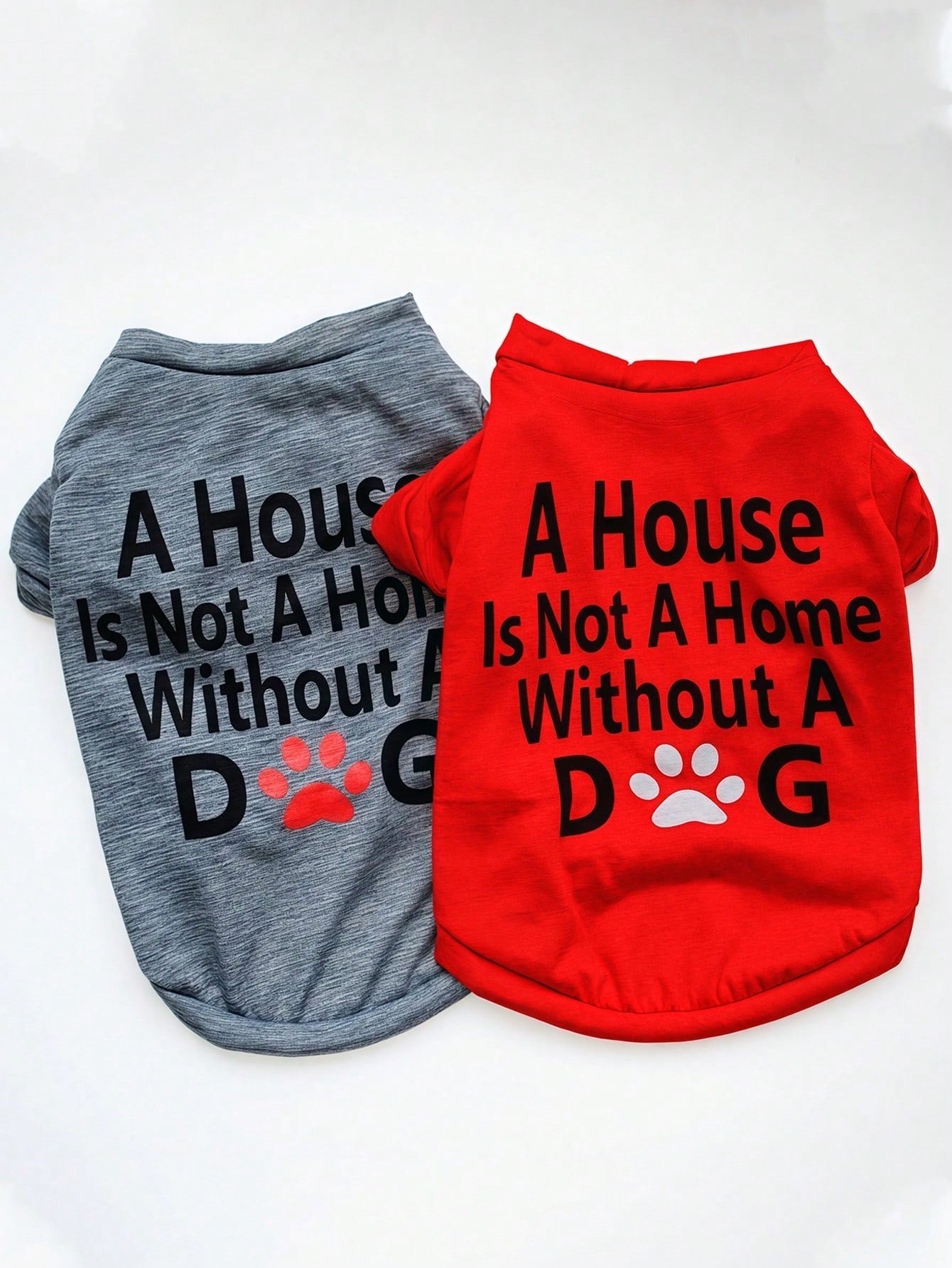 2pcs Dog Clothes Summer Lightweight Cute Breathable Small Dog Vest T-Shirt Suit, For Small/Medium Breeds