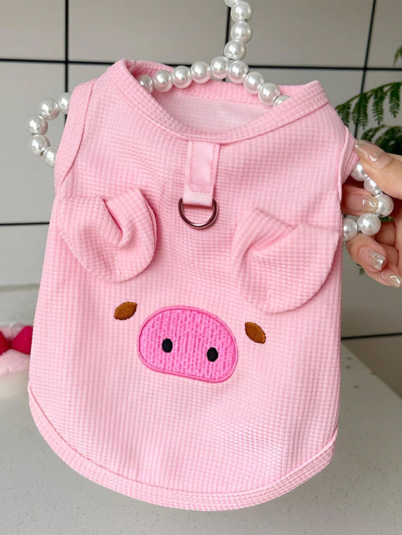 Spring/Summer New Pet Dog/Cat Clothes, Waffle Pattern Harness Vest Suitable For Medium And Small Dogs And Cats