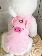 Spring/Summer New Pet Dog/Cat Clothes, Waffle Pattern Harness Vest Suitable For Medium And Small Dogs And Cats
